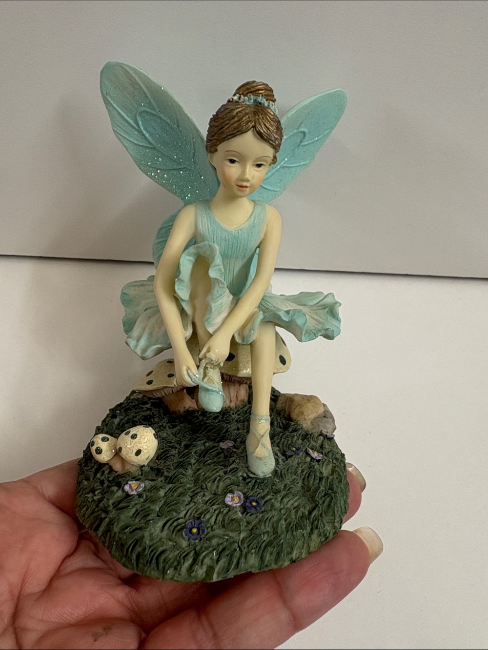 The Fairy Collection by DEZINE Item #5838 "Crystal Ballet" Fairy Mushrooms